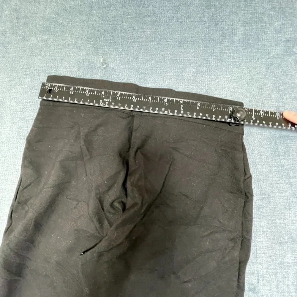 Michael Kors Pants Womens Small Black Stretch Front Side Slit Casual Pull On